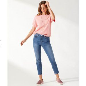 Tommy Bahama Boracay Indigo High-Rise Ankle Jeans | Size 8 x 28